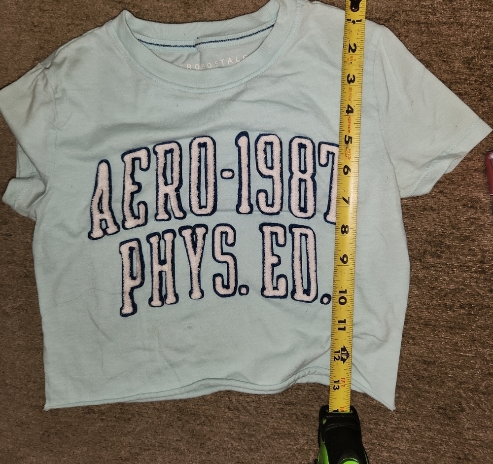 Aeropostale Light Blue Graphic Tee